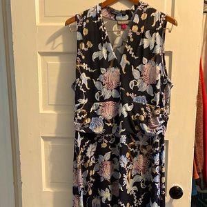 Vince Camuto Navy Maxi Dress, 1X